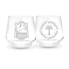 Sada sklenic Pán prstenů - Prancing Pony & Gondor Tree