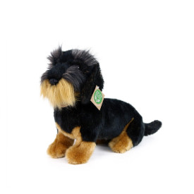 Rappa Plyšový drsnosrstý jezevčík sedící 30 cm ECO-FRIENDLY