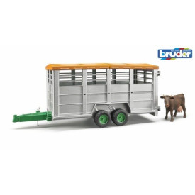 Bruder Přepravník na zvířata s figurkou krávy - poškozený obal