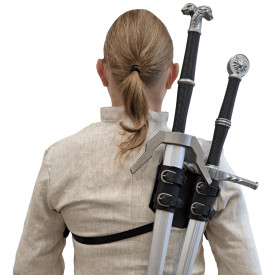 Kožený závěs na dva meče - Zaklínač