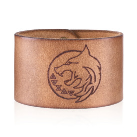 Kožený náramek Zaklínač - runy