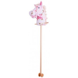 Bigjigs Toys Růžový kůň na tyči