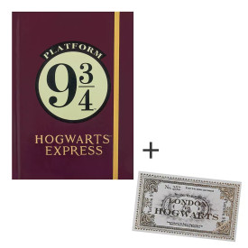 Zápisník se záložkou Harry Potter - Nástupiště 9 a 3/4