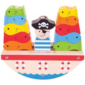 Bigjigs Toys dřevěná hra - Pirát rybaří