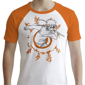 Tričko Naruto Shippuden - White & Orange