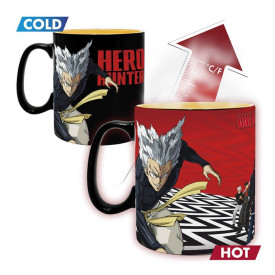 Hrnek One Punch Man - Saitama & Garou, měnící se