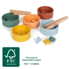 small foot Montessori třídicí hra s kleštěmi