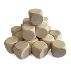 Dřevěná hrací kostka (3ks)