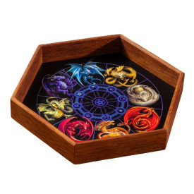 Dřevěný Dice Tray - Dragons of the Sabbats