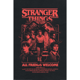 Plakát Stranger Things - All Friends Welcome