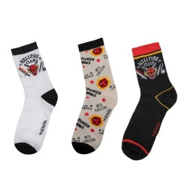 Sada ponožek Stranger Things - Hellfire Club (3 páry)