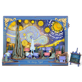 RoboTime 3D dřevěná skládačka Hvězdná noc