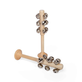 Bigjigs Toys Rolničky přírodní 1ks