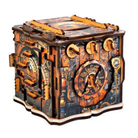 EscapeWelt Dřevěný hlavolam iQube Dark Box