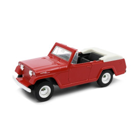 Welly 1967 Jeep Jeepster Commando Roadster model 1:34 červený