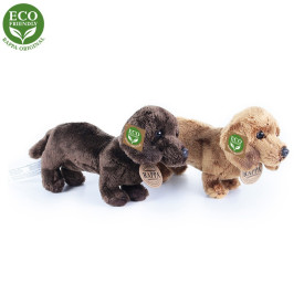 Rappa Plyšový pes jezevčík stojící 19 cm ECO-FRIENDLY 1ks světle hnědý