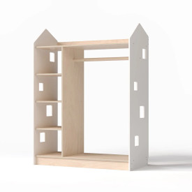 BusyKids Šatní skříň bílá