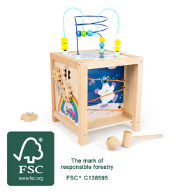 Small Foot Motorická kostka Sezame otevři se! poškozený obal