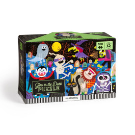 Mudpuppy Puzzle Strašidelný hrad – svítí ve tmě 100 dílků