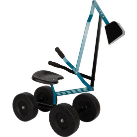 small foot Bagr s kolečky modrý - poškozený obal