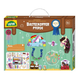 Lena Kreativní kufřík pro malé kutily Koně 400 ks