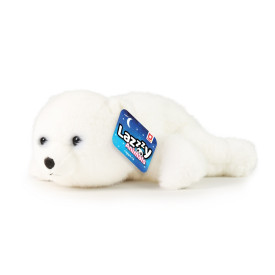 Rappa Plyšový medvěd bílý 29 cm Lazy Animals
