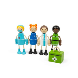 Tidlo Dřevěné postavičky Zdravotníci
