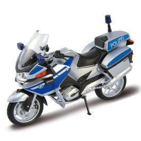 Welly Motocykl BMW R1200RT Police 1:18 modrý