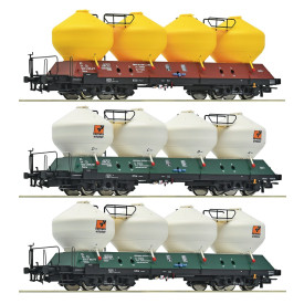 Roco 3dílná sada nákladních vozů na cement Uacs ČD  - 6600180