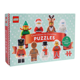 Chronicle Books Puzzle LEGO® Advetní kalendář 12 v 1 - poškozený obal