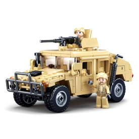 Sluban Army Model Bricks M38-B0837 Hummer bojový off road - poškozený obal