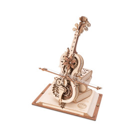 RoboTime 3D dřevěná mechanická skládačka Kouzelné violoncello - poškozený obal