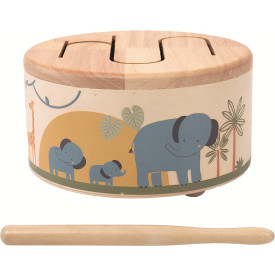2Kids Toys Dřevěný bubínek Safari - poškozený obal