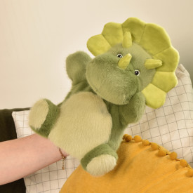 Doudou Histoire d´Ours Plyšový maňásek Dinosaurus zelený 24 cm