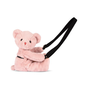 Doudou Plyšová taška přes rameno Medvídek růžový 30 cm