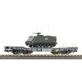 Piko Plošinový vagón Slmmnps s bojovým vozidlem pěchoty M113, SBB-CFF V - 96280