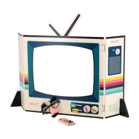 Vilac Dřevěné divadlo Retro televize