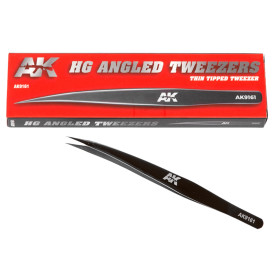 AK Interactive: Pinzeta HG Angled Thin Tipped