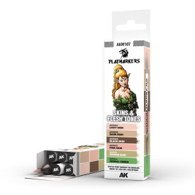 AK Interactive: Playmarkers - Skin & Flesh Tones (6 barev)
