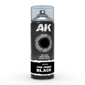 AK Interactive - Fine Primer Black Spray
