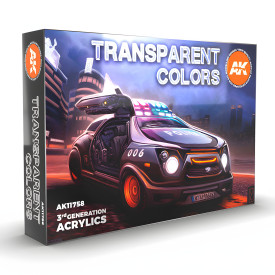 AK Interactive - Transparent Colors Set (6 barev)