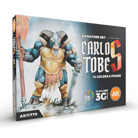 AK Interactive - Carlos Tobes: 3GEN Signature Set (14 barev a 1 figurka)