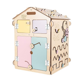 BusyKids Activity board Domeček pastelový