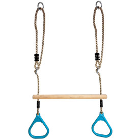 2Kids Toys Gymnastické kruhy s hrazdou Tyrkysové