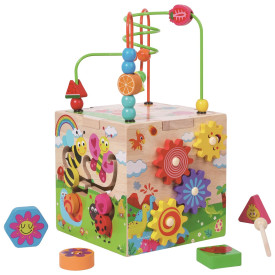 2Kids Toys Motorická kostka s labyrintem Veselá zvířátka