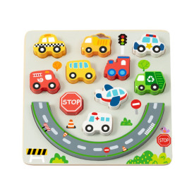 2Kids Toys Balanční puzzle City 2 v 1