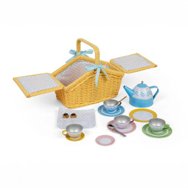 Bigjigs Toys Pikniková sada v košíku