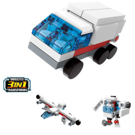 Qman Trans Collector 3v1 2104-7 Záchranářské auto Carrier 3v1 - poškozený obal