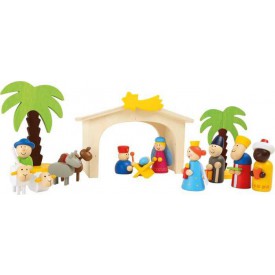 Dřevěné hračky -  Dětský dřevěný  betlém