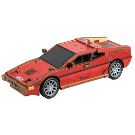 2Kids Toys 3D dřevěná skládačka Sportovní auto červené